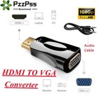 1080p Hdmi To Vga Adapter Converter With 3 5mm Audio Jack Cable