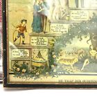 Antique Chromolithograph Print Stages Of A Mans Life Staircase Of Life 19th C 