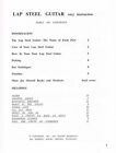 Lap Steel Guitar Instruction Book a Beginner   s Guide To Playing Lap Steel Guitar