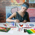 80 Colored Pencils  Soft Core Color Pencil Set For Adult Coloring Books Artist  