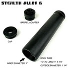 Stealth Alloy 6 Muzzle Brake Aluminum Cnc 6  Extension Tube For Aeg Gbb 5 8x24