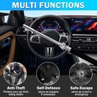 Monojoy Steering Wheel Lock Universal Security Car Locks With Stretch  Black 