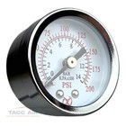 2 Pack 200 Psi Pressure Gauge Back Mount 1 8  Npt 1 5  Face Air  Water  Oil  Gas