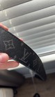 Louis Vuitton Monogram Men s Dress Belt Black Gray Buckle Adjustable Designer