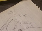 Gene Gedman Tobin Rote Frank Gatski Bob Long Terry Barr     Autographed Signed