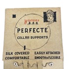 Antique Edwardian Warrens Perfecte Collar Supports Stays On Original Card