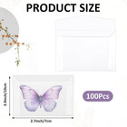 100pcs Glassine Envelopes  3 9  2 7 Inches