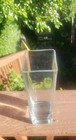 Tall Clear Glass Rectangle Column Vase 8 