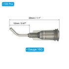 100 Pcs 0 5 Inch 16g Blunt Tip Dispensing Needles With Bent Blunt Needle