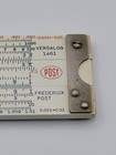 Vintage Frederick Post 1461 Pocket Versalog Slide Rule With Leather Case