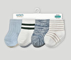 Carter s Just One You Baby Boys 8pk Striped Crew Socks 0-3m