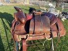 Used vintage 15  Tooled Western Trail pleasure Saddle Saddle King Of Texas