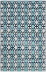 Montauk Collection Runner Rug - 2 3  X 8   Turquoise   Multi  Handmade Flat W   