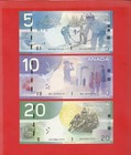Canada 2009-10  5 10 20 All Signature Jenkins   Carney Set Of 3