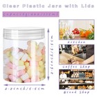 20 Pack 4oz Clear Plastic Jars With Lids 115ml Wide-mouth Refillable 