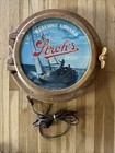Vintage Stroh s Ship Porthole Welcome Aboard Nautical Light Up Beer Sign Working