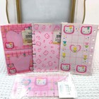 Hello Kitty 6 Hole Planner Index File Photo Frame Divider Notebook Set 1999 Rare
