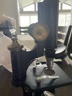 Vintage Antique Microscope W  3 Lens  Brass Fittings And 2 Lenses Read Swift