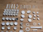 Large Lot Coors Lab Ware Porcelain  73 Pieces  Bowls  Strainers  Lids And Trays