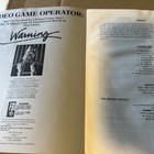 Original Factory Blood Brothers Fabtek Arcade Game Manual