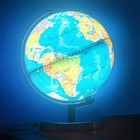 20cm Luminous Led Globe Blue World Map Teaching Toy For Children Christmas Gift