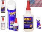 Super Glue Adhesive Combo  2 25 Oz Thick Glue   12 Oz Activator Spray