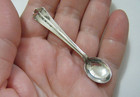 2 5  Vintage European Sterling Silver Antique Miniature Salt   Spice Spoon
