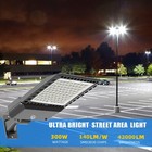 Led Parking Lot Lights With Dusk To Dawn Photocell Commercial Shoebox Pole Light
