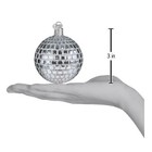 Old World Christmas Blown Glass  ornament For Christmas Tree   disco Ball