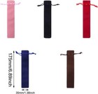 20pcs Velvet Drawstring Pen Bag Pen Pouch Single Pen Holder Packaging Sleeve For