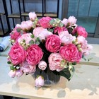 Artificial Peony Silk Flowers Bouquet 4 Bundles For Home Wedding Party Decor