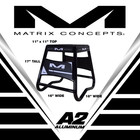 Matrix Concepts A2-101 Motocross Aluminum Dirt Bike Mx Black Stand W Sticker Kit