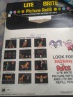 Vintage 1978 Lite Brite Picture Refill 12 Pictures   24 Guide Sheets New Unopen