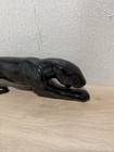 Vintage Black Panther Mid Century Ceramic Art Deco Puma 14    Room Decor