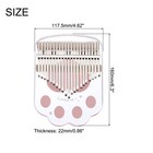 21 Keys Thumb Piano transparent Cat Paw Portable Finger Piano With Carry Box