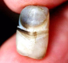 Ancient 2000-year-old Bactrian Eye Agate Banded Bead 13mm Near Eastern  l804