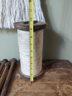 Antique 9 5    T Spool Sewing Primitive Textile Factory 1900s  Plus 4 Drop Spindle