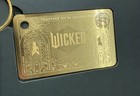 Limited Edition Starbucks Wicked Gold Metal Gift Card New Keychain  0 Value Gc