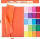 330 Hojas De Papel Tis     Multicolor  Pa    uelos De 14x10 Pulgadas