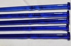 Lot Of 5 Vintage Cobalt Blue Glass Swizzle Sticks Mcm Hotel Detroit Other Hotels
