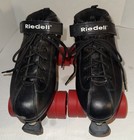 Riedell Men s Dart Quad Roller Derby Speed Skates Black W  Red Wheels Size 9