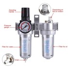Hztyyier 3 8  Air Compressor Regulator Filter Water Separator Pressure Gauge