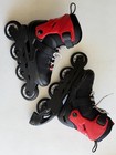 Rollerblade Junior Kids Adjustable Inline Skates Black red  Microblade  Size 2-5