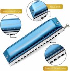 Easttop Chromatic Harmonica 16hole 64tone Key Of C Professional Mouth Organ Gift