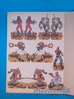 Vintage 1980s Die-cut Paper Toy Space Warriors Set   Sci-fi Theme   Unused Spain