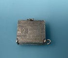 Rare Vintage Sterling Silver Bracelet Charm Open Hinged Greetings Birthday Card