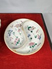 Two Antique Chinese Porcelain Famille Rose Small Offering Dishes Qing   Republic