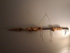Vintage Native American Handcrafted  Indian Large Hand Made Stone Tip Spear 