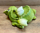 Dragon Baby Green Sleeping Resin Figurine 3  X 3 