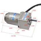 Gear Engine Motor 220v Ac 6w Ac Variable Speed Controller 7 5rpm Reducer  Engine